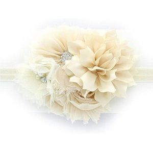 ✨SALE✨ MUST GO✨  EUC Beautiful ivory pearl rhinestone baby headband bow